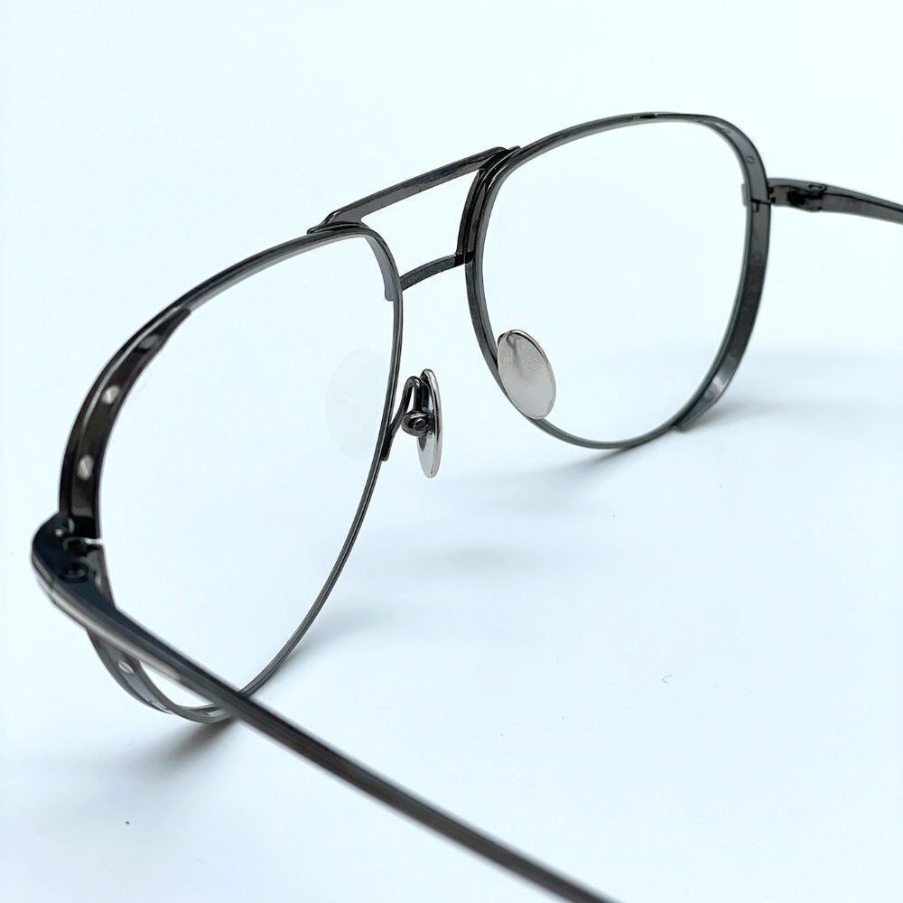 NEW Tom Ford TF5658 008 Shiny Gunmetal Aviator Unisex Eyeglasses - Picture 11 of 13